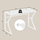 Advwin 120cm Computer Desk with 2 Cable Holes