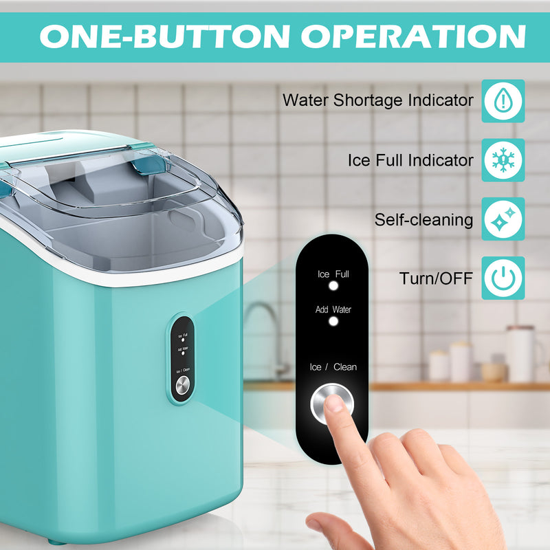 Advwin Nugget Ice Maker Countertop with Self-Cleaning