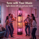 Advwin 5-Tier LED Corner Shelf with Display Storage