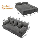 Advwin 2 in 1 Convertible Sofa Bed 3-Seater Futon Couch