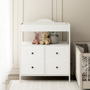 Advwin Baby Changing Table w/ 4 Storage Drawers