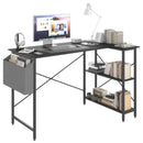 Advwin L Shaped Computer Desk with Storage Shelves