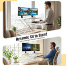 Advwin Height Adjustable Desk Riser w/ Keyboard
