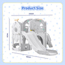 Advwin 9 in 1 L-Shaped Toddler Slide Playset