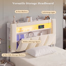 Advwin King Single Bed Frame w/ Charging Station