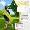 Advwin Light Up Soccer Goals for Kids with Carry Bag