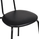 Advwin Kitchen Dining Chairs Black Set of 4