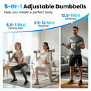Advwin Adjustable Dumbbells 2×15kg