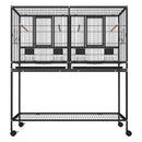 Advwin Bird Cage 2in1 Large Cage Wheel w/Brake