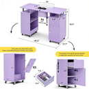 Advwin Manicure Table Nail Desk with Dust Collector