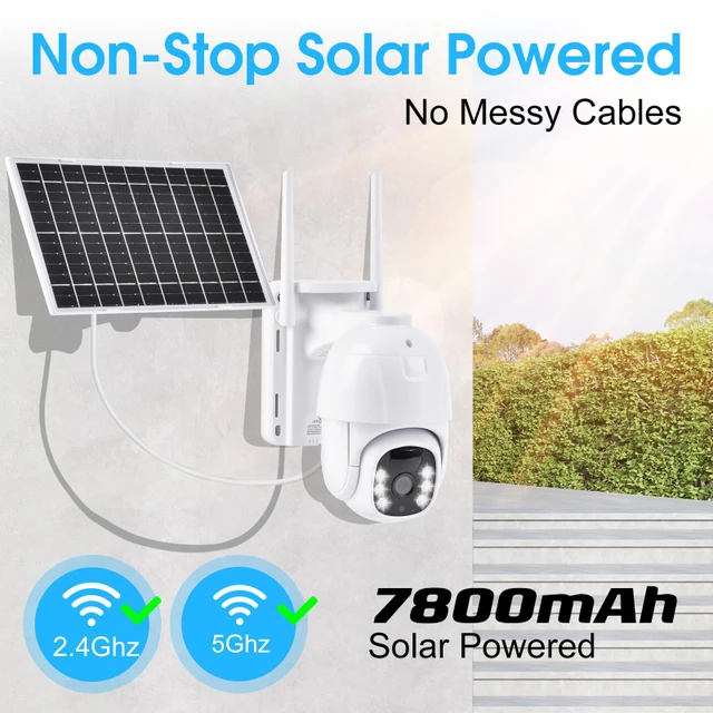 Advwin 4Pcs Security Camera Solar Outdoor Wifi Camera