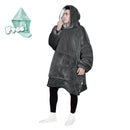 Advwin Oversized Sherpa Wearable Blanket Hoodie Adult