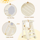 Advwin Adjustable Kids Step Stool with Safety Rail