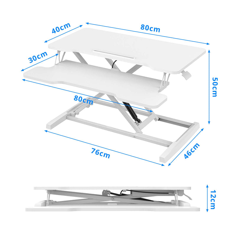 Advwin Standing Desk Height Adjustable White