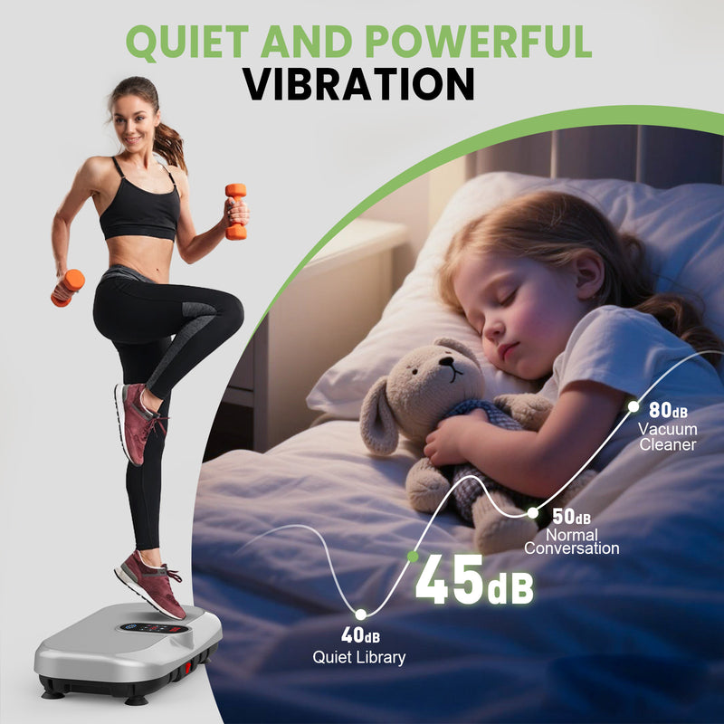 Advwin Vibration Plate Exercise Machine with Heat Therapy