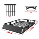 Advwin Roof Rack Basket with Cargo Net
