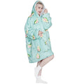 Advwin Oversized Sherpa Wearable Blanket Hoodie Adult