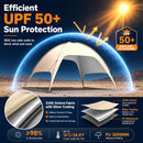 Advwin 8-10 Person Pop Up Beach Tent with Side Walls