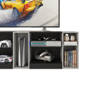 Advwin 160cm LED TV Unit with Adjustable Glass Shelves