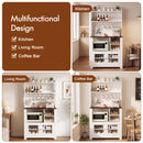 Advwin Kitchen Bakers Rack with Power Outlets
