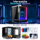 Advwin 20L Mini Fridge with LED Light for Bedroom