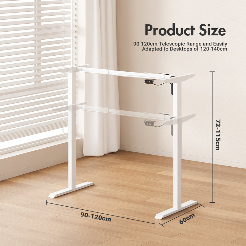 Advwin Electric Adjustable Height Standing Desk 120cm