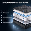 Advwin 18cm Hybrid Mattress Memory Foam & Pocket Springs