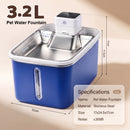 Advwin 3.2L Stainless Steel Cat Water Fountain