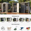 Advwin Garden Shed Galvanised Steel Storage Shed