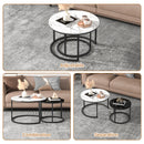 Advwin Coffee Table Set of 2 for Living Room