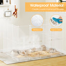 Advwin DIY Pet Playpen with 20 Metal & 24 Transparent Panels