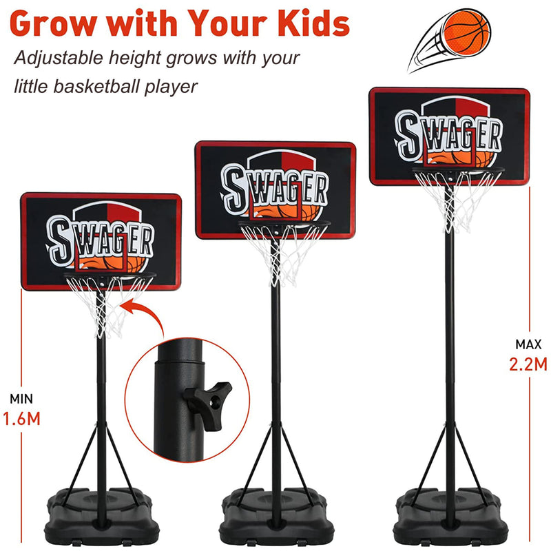 Advwin Adjustable Portable Basketball Hoop Stand