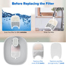 Advwin 4L Pet Water Fountain & 4 Set Filter Replacement