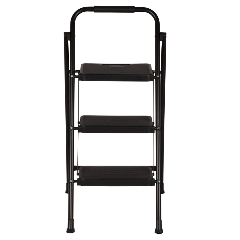 Advwin 3-Step Folding Ladder with Wide Anti-Slip Steps
