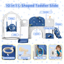 Advwin 10-in-1 Kids Slide Swing Set Indoor & Outdoor Playset