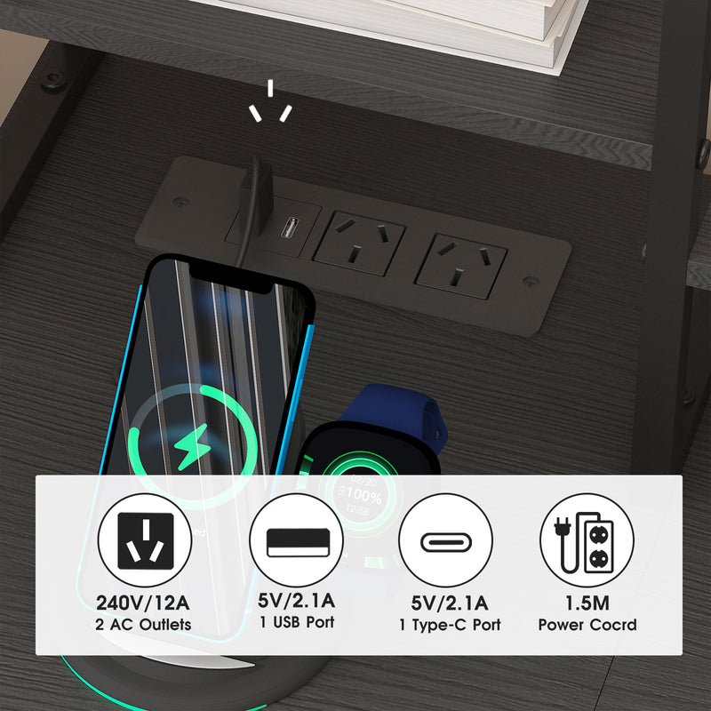 Advwin Reversible LED Gaming Desk