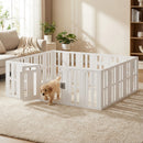 Advwin 20-Panel Dog Playpen with Door 180 x 150 x 61cm