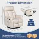 Advwin 360 Swivel Recliner Chair Beige