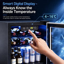 Advwin 46L Digital Mini Beverage Cooler w/ Interior Light