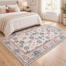 Advwin Large Vintage Thick Floor Rug Red & Green