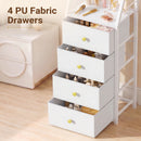 Advwin Vanity Desk with Mirror & 4 Drawers