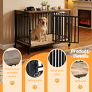 Advwin Heavy Duty Dog Kennel 101cm w/ Wheels Wooden Cage