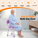 Advwin Adjustable 360° Swivel Shower Chair for Seniors
