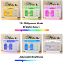 Advwin LED Sideboard Buffet Cabinet w/Charging Station