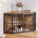 Advwin 42.5" Corner Wooden Dog Crate Furniture