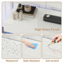 Advwin LED TV Unit 152cm with Water Corrugated Side Panels