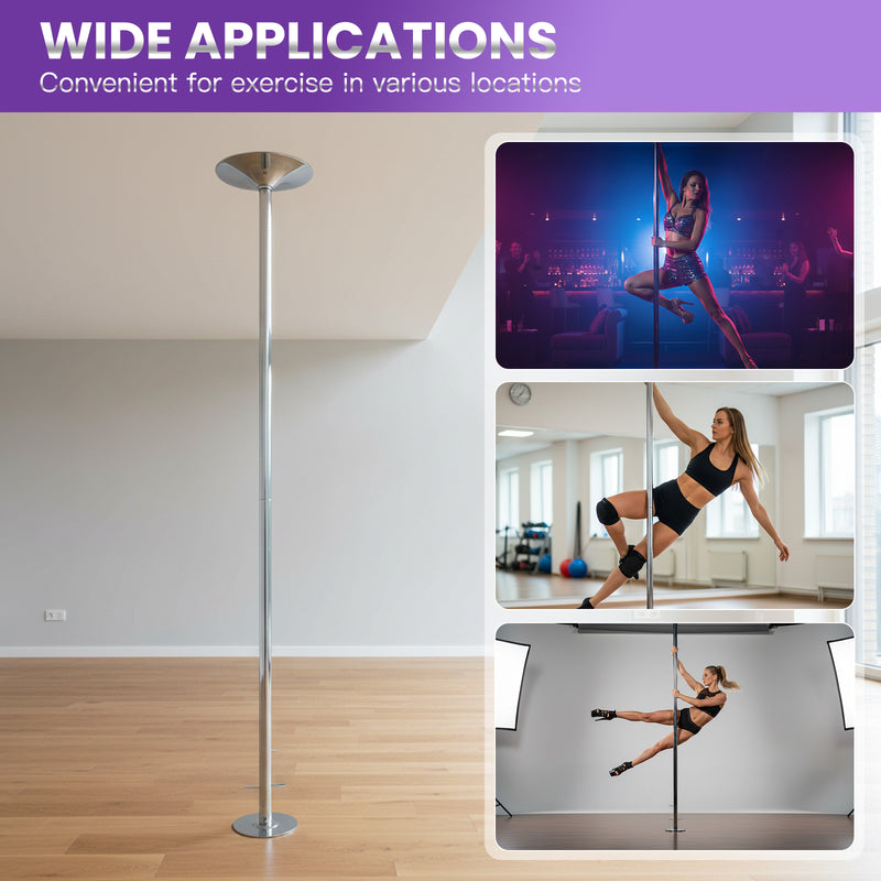 Advwin Portable Removable Dance Pole for Home Gym