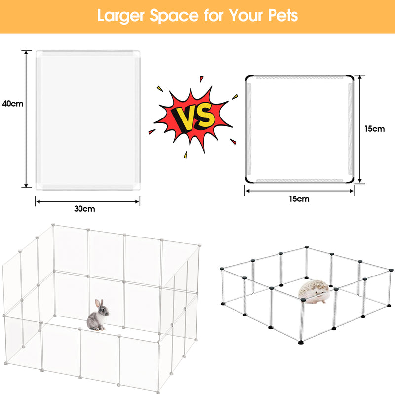 Advwin DIY Small Pet Playpen 24 Panels