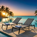 Advwin 2Pcs Chaise Lounge Outdoor Chairs