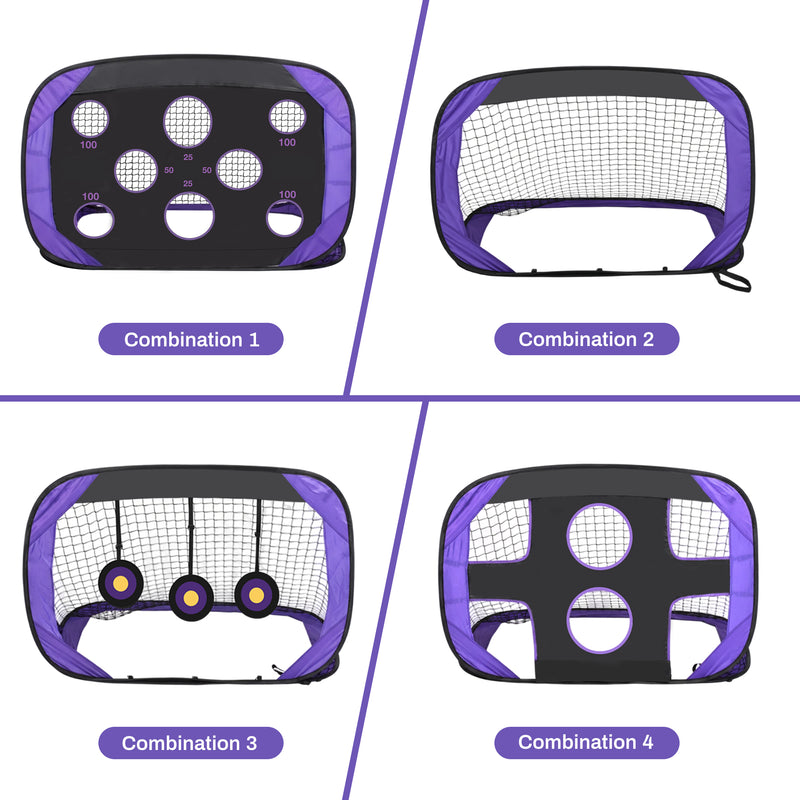 Advwin Pop-Up 2-in-1 Football Goal 120×80cm